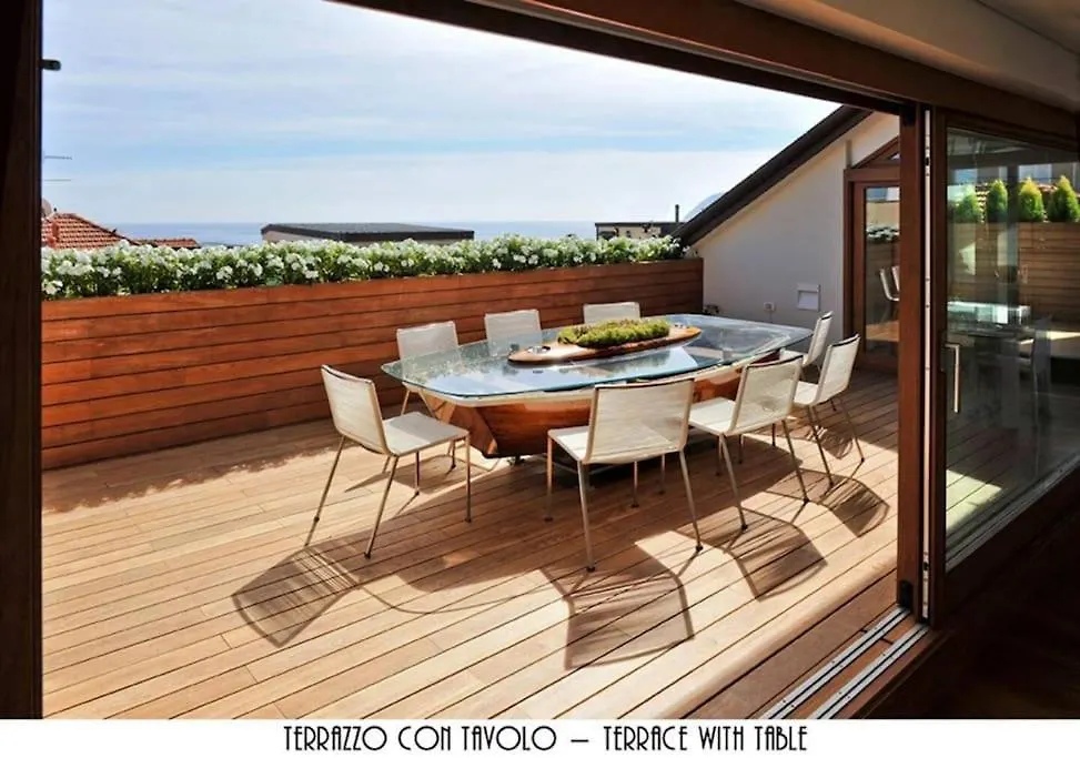 Luxurious Penthouse With Large Sea View Terraces Apartment Alassio